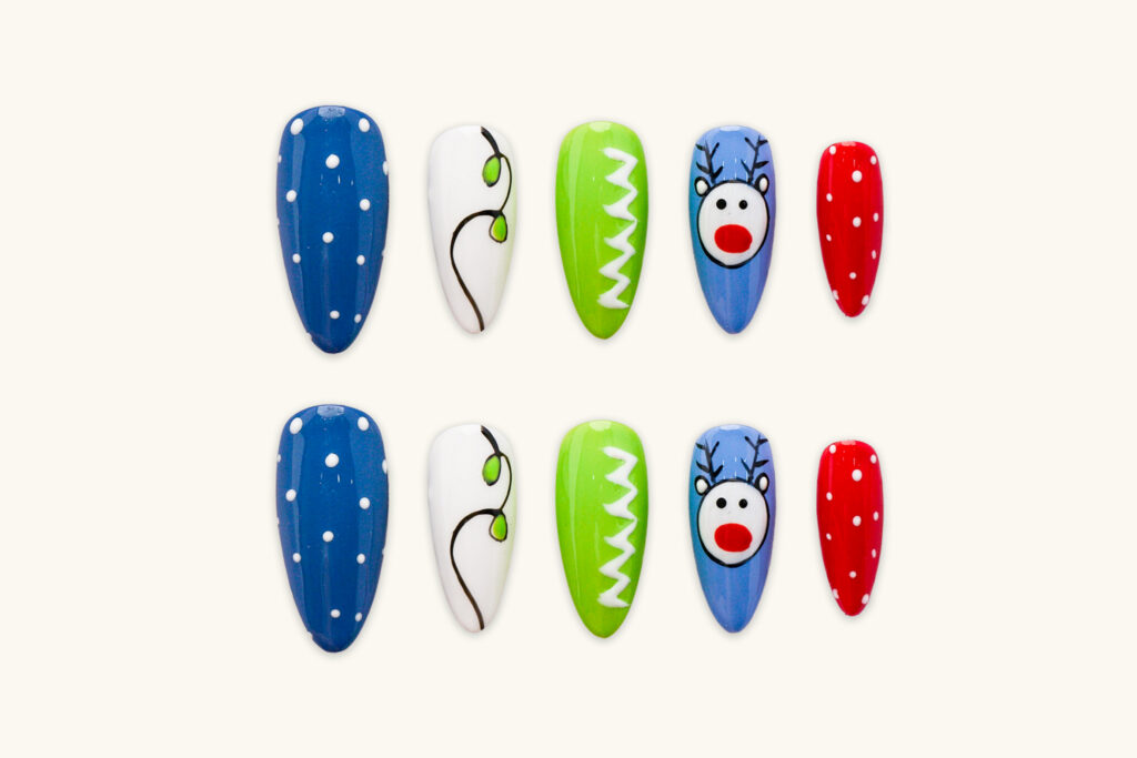 Adorable Christmas Press-On Nails Ideas