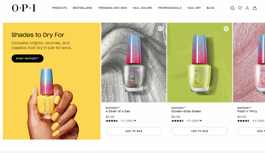 Thương hiệu nail OPI