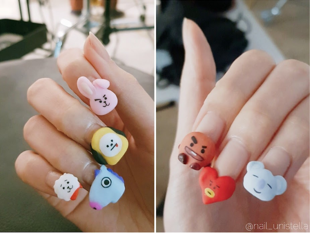 Móng tay lấy cảm hứng từ nhân vật BT21