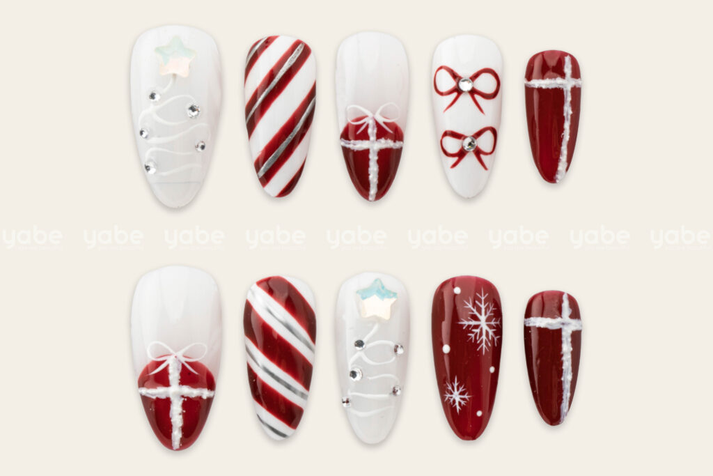 Adorable Christmas Press-On Nails Ideas