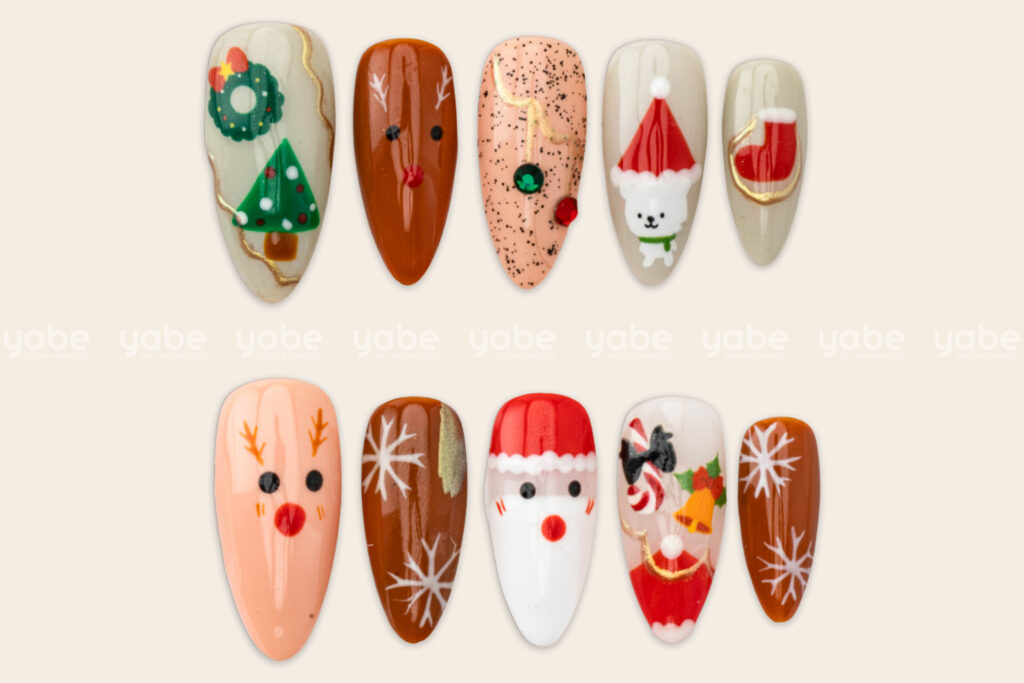 Adorable Christmas Press-On Nails Ideas