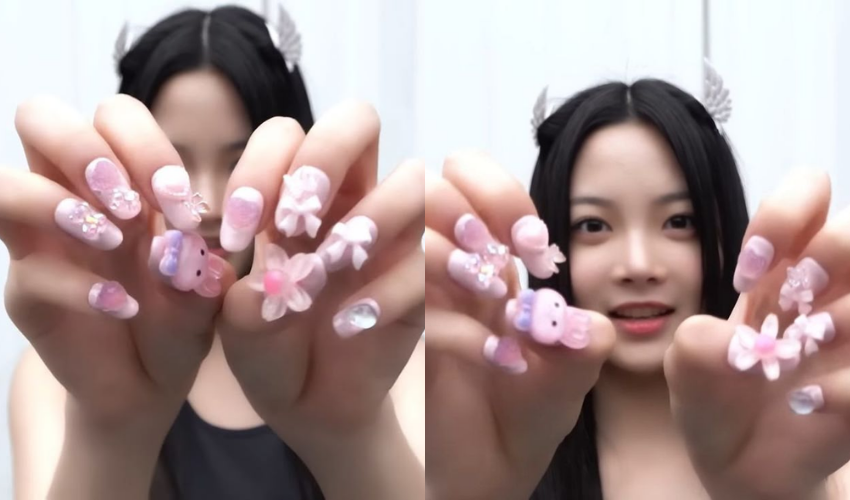 Mẫu nail đáng yêu của idol K-pop Eunchae