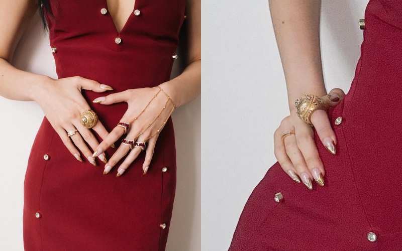 Mẫu nail của Jennie
