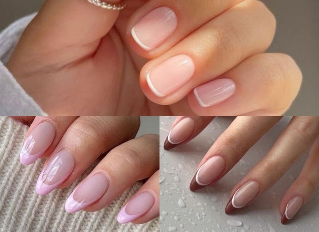 Nailbox nhẹ nhàng với kiểu trang trí đầu móng độc đáo (French tip)