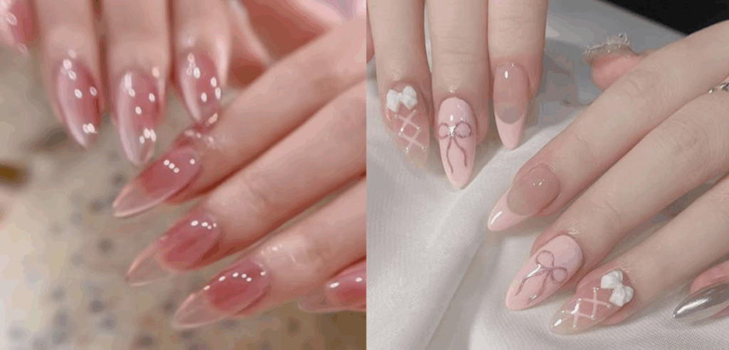 Chọn size nailbox theo form móng almond