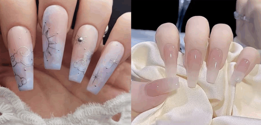 Chọn size nailbox theo form móng ballerina