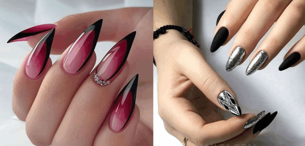 Chọn size nailbox theo form móng nhọn