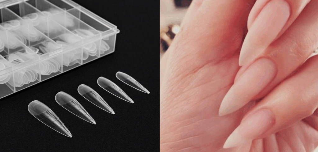 Chọn size nailbox theo form móng stiletto