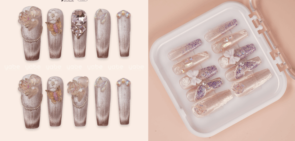 Phân biệt nailbox giả: Bề mặt nailbox thật được làm từ chất liệu chât lượng cao