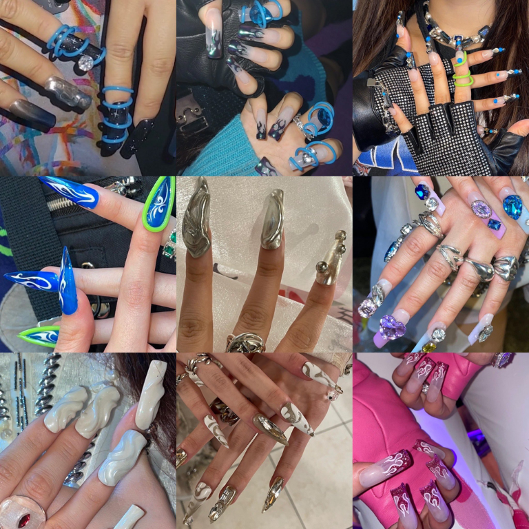 Bộ nail của aespa trong MV Savage