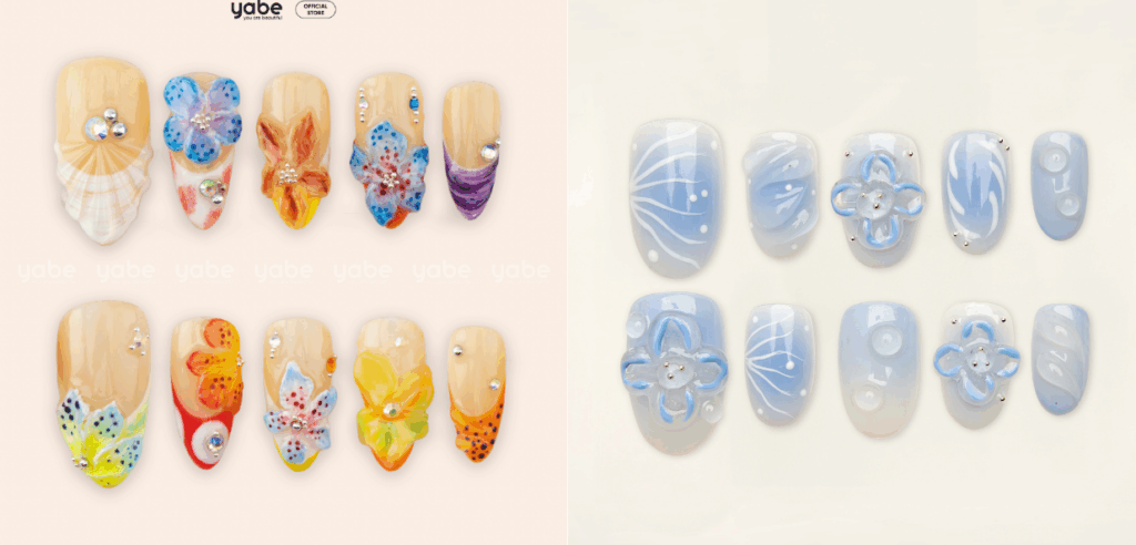 Nailbox ngắn xinh lấy cảm hứng từ thiên nhiên