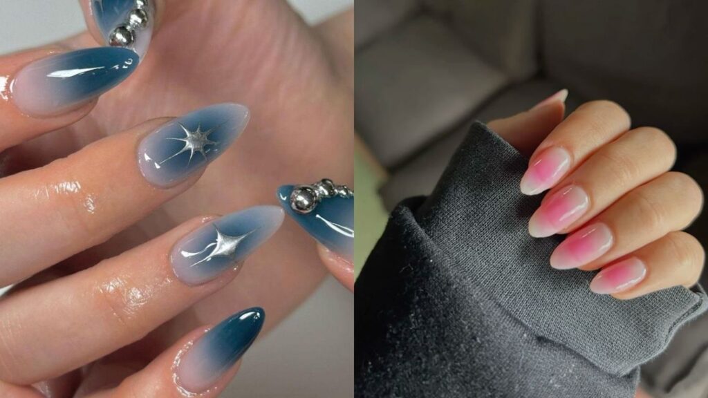 Móng tay hiệu ứng aura