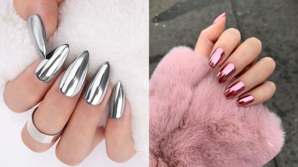 Nail tráng gương ánh kim thời thượng