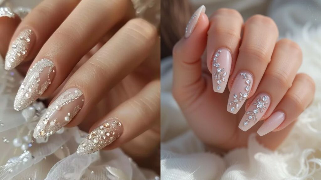 Móng tay đính đá