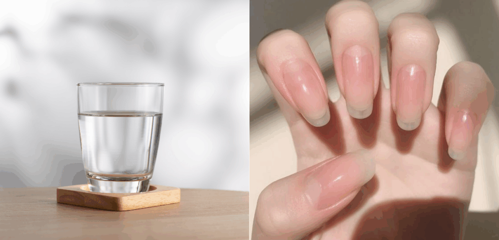 Uống đủ nước giúp móng giữ độ ẩm tự nhiên