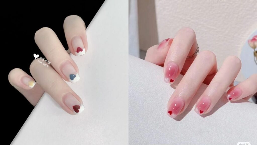Nail họa tiết nhỏ đơn giản