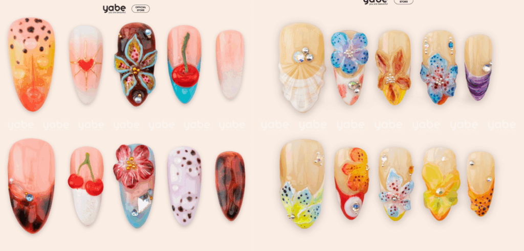 Nailbox đi biển họa tiết hoa nhiệt đới