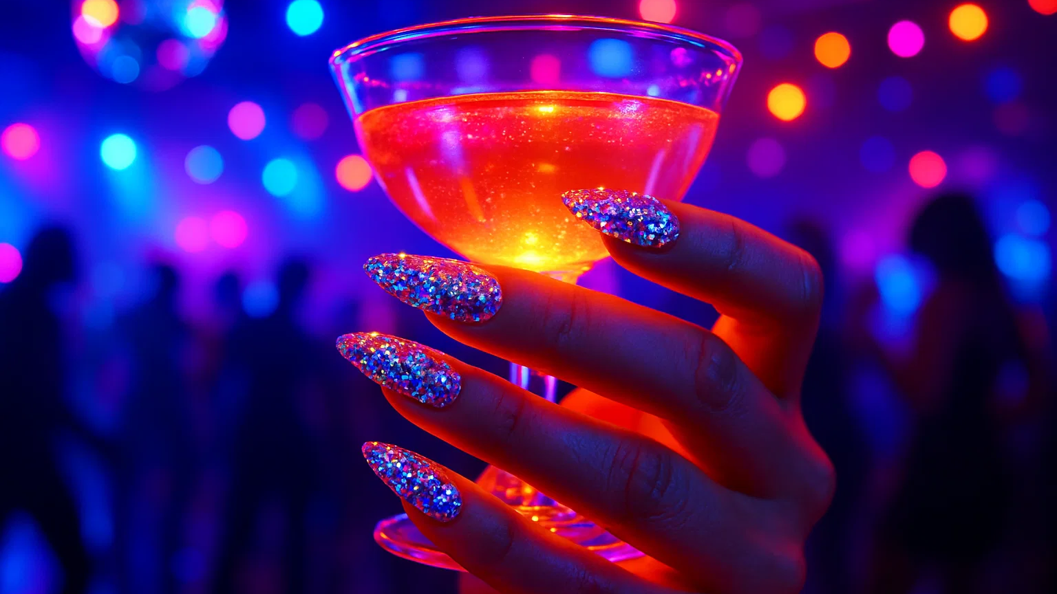 Y2K Rhinestone Nails: Sparkly Night Party Glam from Yabe Vietnam