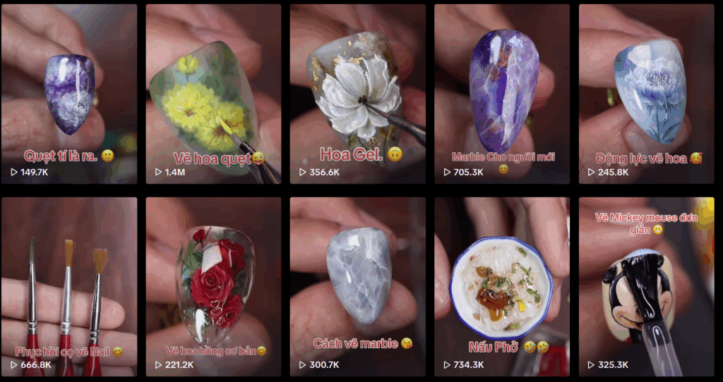 Một số mẫu nail độc đáo của KOL ngành nail Lê Đại Phát