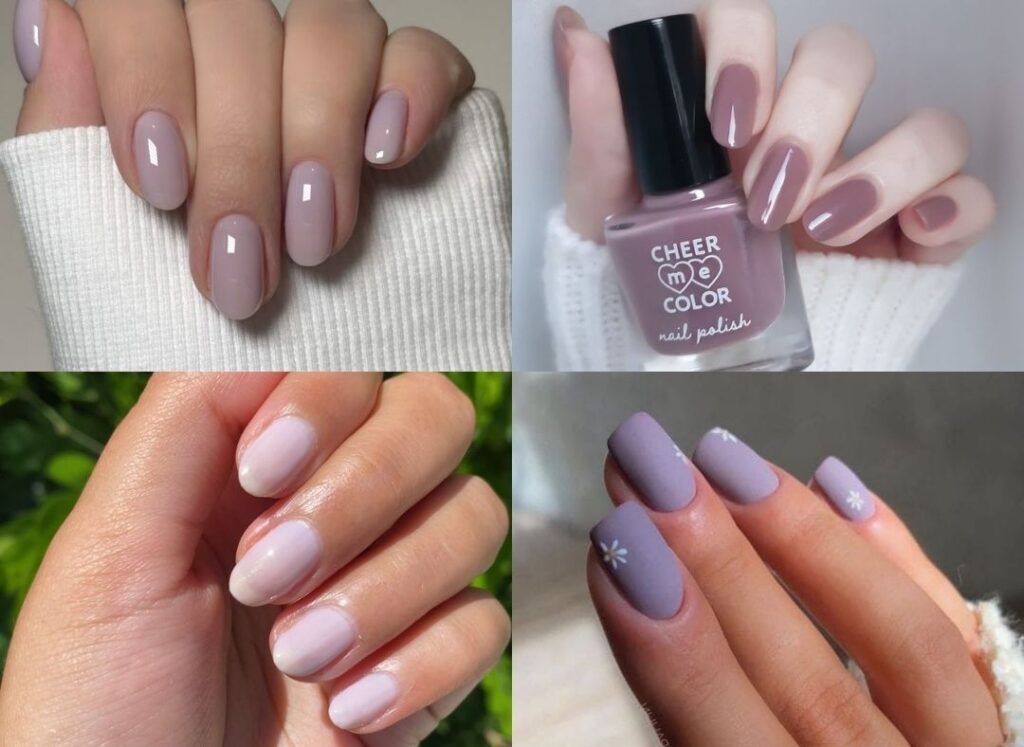 Nailbox xinh nhẹ nhàng màu lavender milk cũng là sự lựa chọn đáng thử