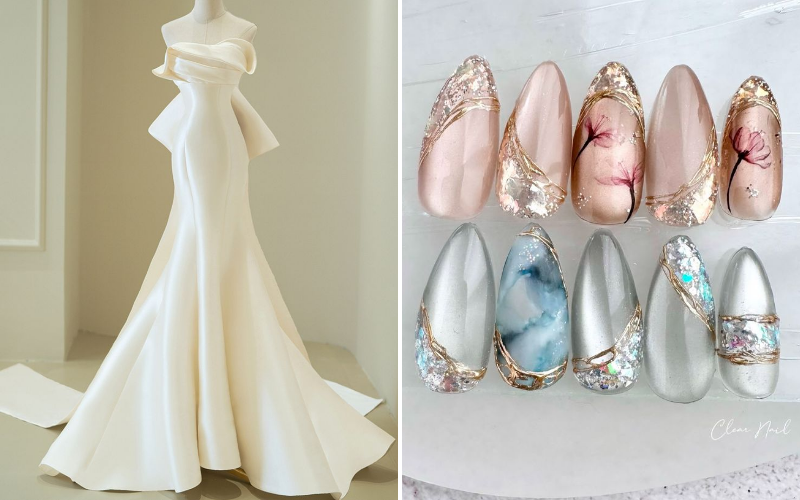 Nailbox cô dâu hiện đại 