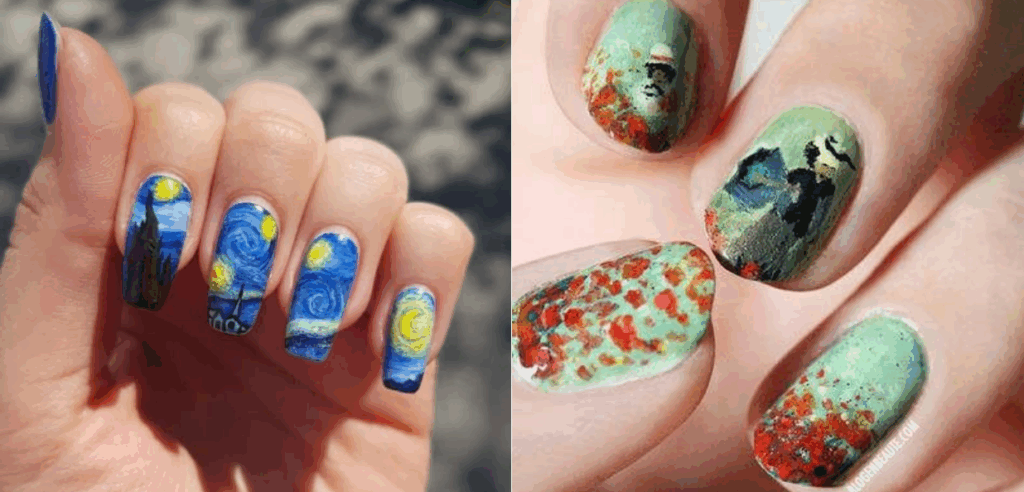 Nail thiết kế độc đáo từ ý tưởng hội họa