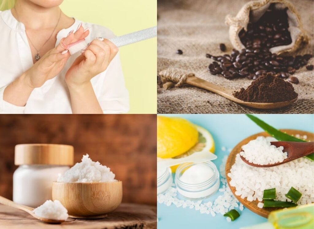 Tẩy tế bào chết giúp móng hấp thụ dưỡng chất tốt hơn và tăng tuần hoàn máu