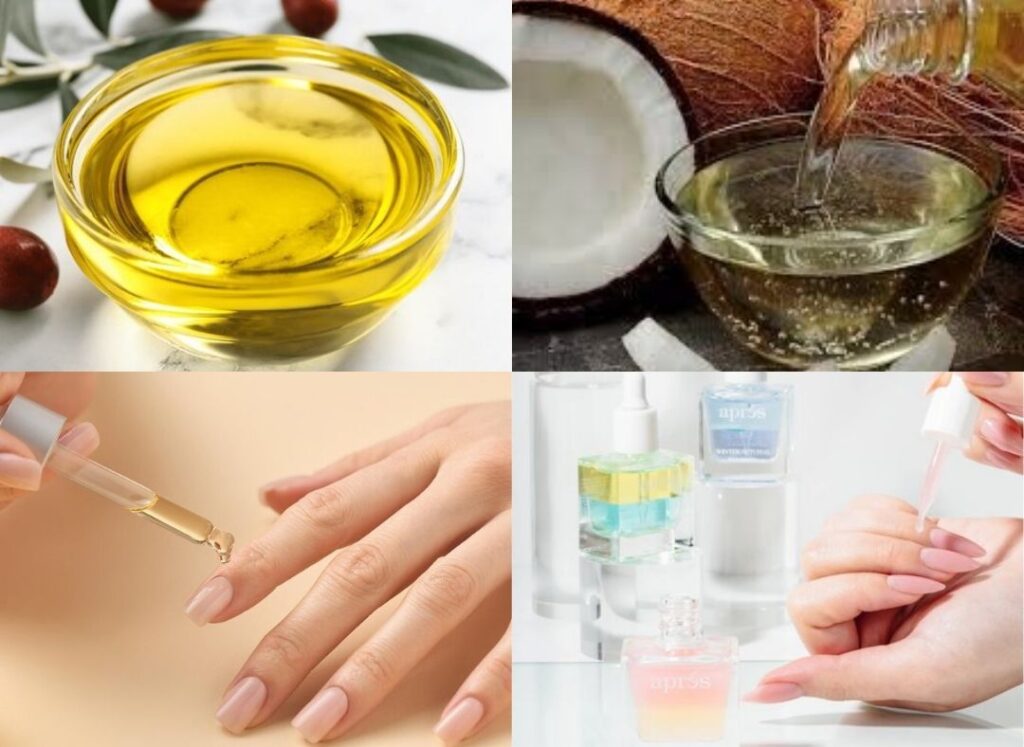 Dưỡng ẩm cho móng bằng dầu dưỡng hoặc serum