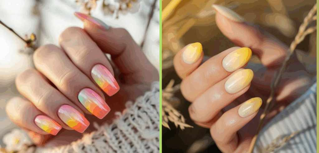 Nailbox xinh đi biển màu ombre