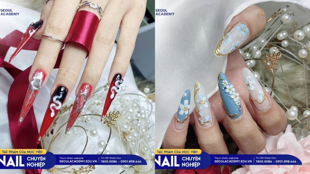 Một số mẫu nail của học viên Seoul Academy