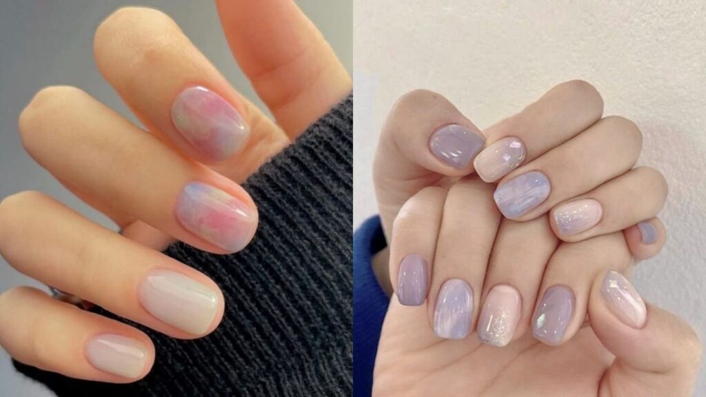 Nail vân cẩm thạch