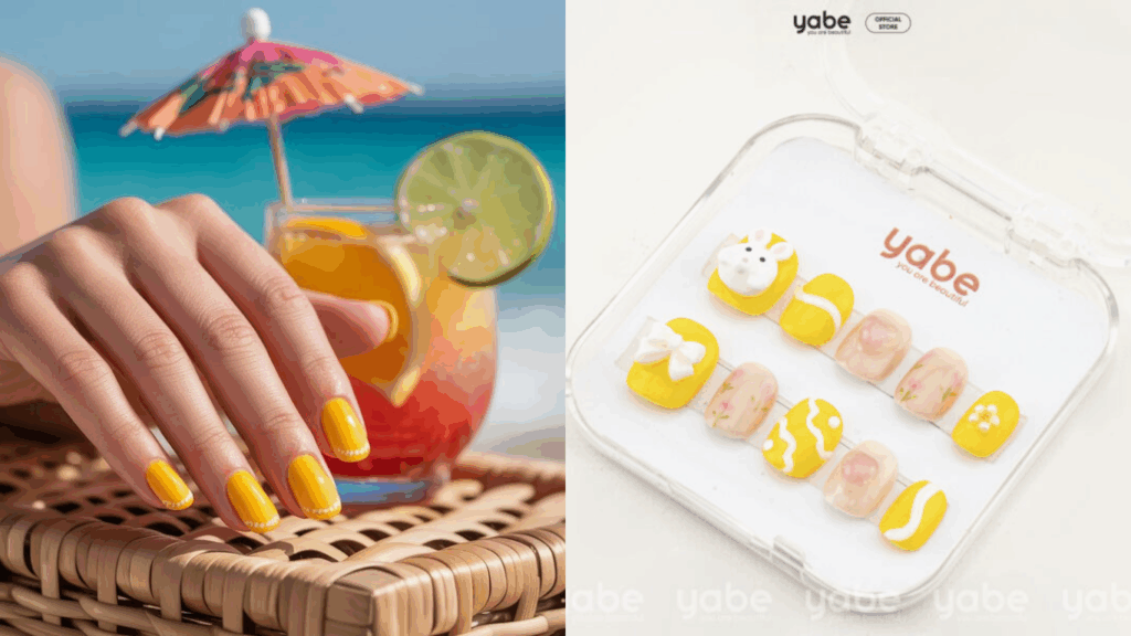 Màu móng tay vàng chanh