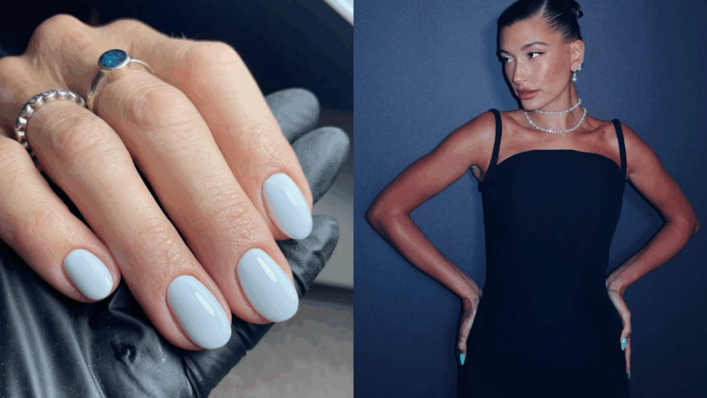 Màu móng tay xanh dương