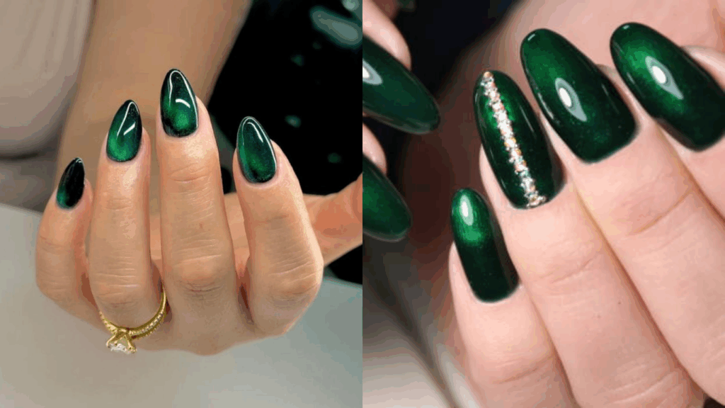 Màu móng tay xanh sapphire